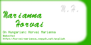 marianna horvai business card